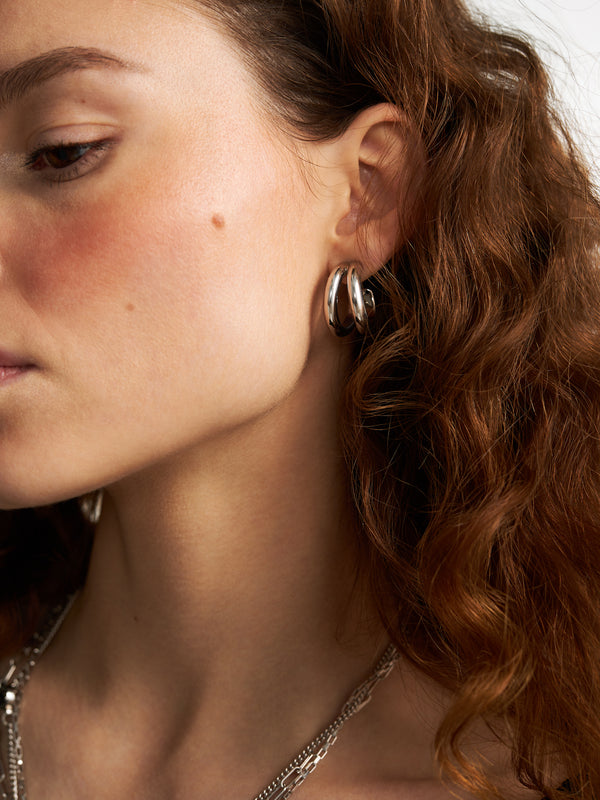 Silver earrings